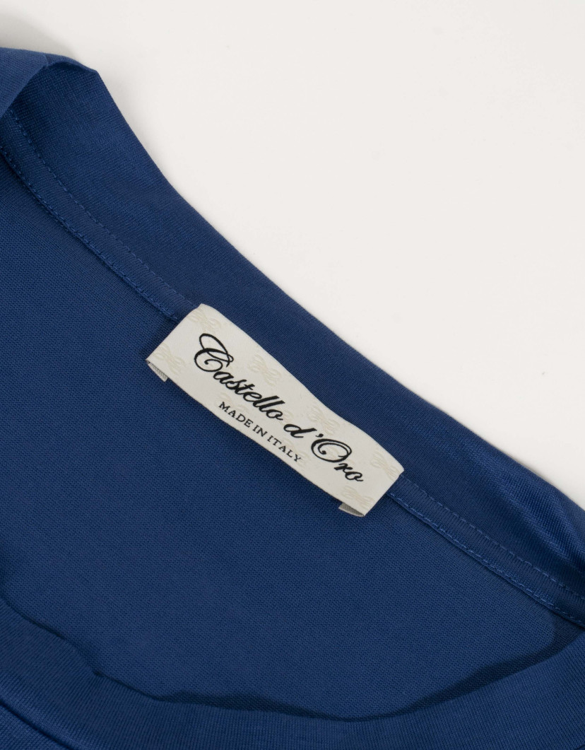 Castello d'Oro Blue T-shirt 100% Cotton Regular Fit image